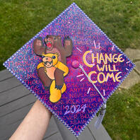 grad cap 2 mixed media